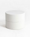 COFANETTO ROTONDO CRUSH 77x60 [N] BIANCO