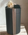 SCATOLA TONDA 109x180 NERO GOFFRATO [E]