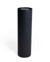 TUBO 77x275 NERO CON TAPPI IN METALLO [Q]