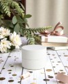 COFANETTO ROTONDO CRUSH 77x60 [N] BIANCO