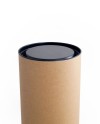 TUBO 121x300 AVANA CON TAPPI IN METALLO NERI [P1]