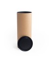 TUBO 121x300 AVANA CON TAPPI IN METALLO NERI [P1]