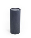 TUBO 121x300 NERO CON TAPPI IN METALLO NERI [P2]