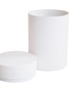 SCATOLA TONDA 109x180 BIANCO GOFFRATO [D]