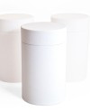 SCATOLA TONDA 109x180 BIANCO GOFFRATO [D]